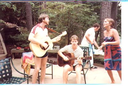 Ah youth! Serenading young ladies